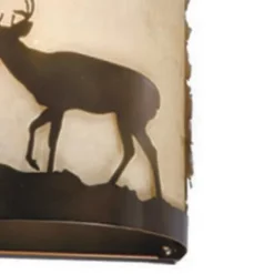 Cheap Patriot Lighting® Deer 1-Light Burnished Bronze Indoor Wall Light