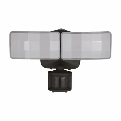 Cheap Patriot Lighting® Dualux Bronze Led Dual Head Motion Sensor Outdoor Security Flood Light