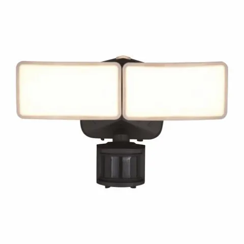 Cheap Patriot Lighting® Dualux Bronze Led Dual Head Motion Sensor Outdoor Security Flood Light