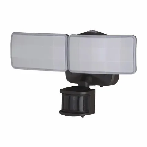 Cheap Patriot Lighting® Dualux Bronze Led Dual Head Motion Sensor Outdoor Security Flood Light