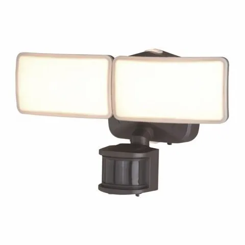 Cheap Patriot Lighting® Dualux Bronze Led Dual Head Motion Sensor Outdoor Security Flood Light
