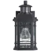 Cheap Patriot Lighting® Dualux Elizabeth Ii Textured Black Motion Sensor Outdoor Security Wall Light