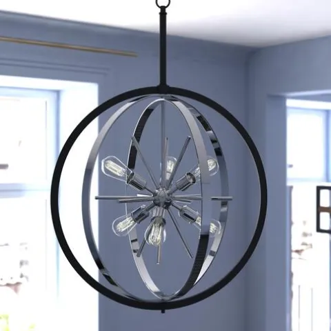 Cheap Patriot Lighting® Estelle Matte Black Pendant