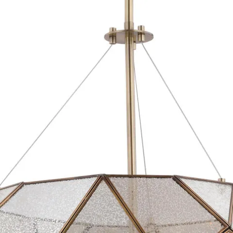 Cheap Patriot Lighting® Euclid Aged Brass 3 Light Pendant