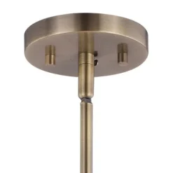 Cheap Patriot Lighting® Euclid Aged Brass 3 Light Pendant