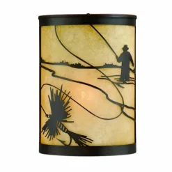 Cheap Patriot Lighting® Fly Fish Burnished Bronze Outdoor Wall Light