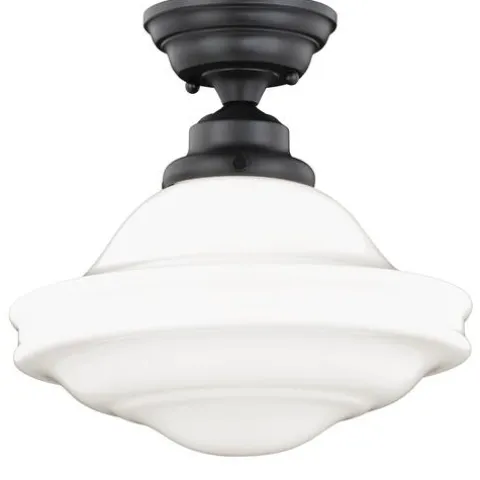 Cheap Patriot Lighting® Huntley Oil Rubbed Bronze Semi-Flush Mount Ceiling Light