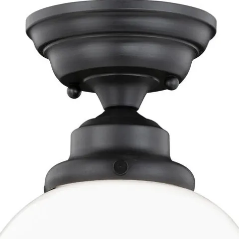 Cheap Patriot Lighting® Huntley Oil Rubbed Bronze Semi-Flush Mount Ceiling Light