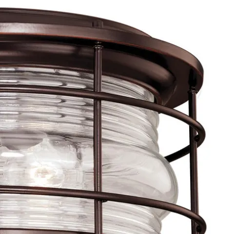 Cheap Patriot Lighting® Hyannis Burnished Bronze 2-Light Outdoor Flush Mount Light