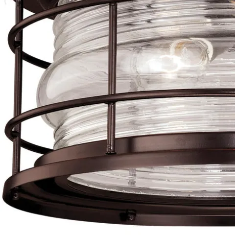 Cheap Patriot Lighting® Hyannis Burnished Bronze 2-Light Outdoor Flush Mount Light