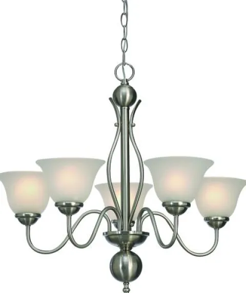 Cheap Patriot Lighting® Irelyn 5-Light Brushed Nickel Chandelier
