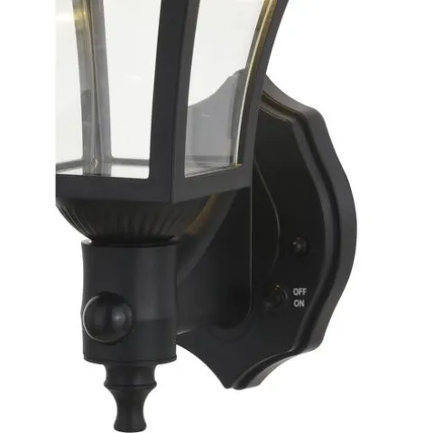 Cheap Patriot Lighting® Jaymes Black Led Motion Sensor Outdoor Wall Light