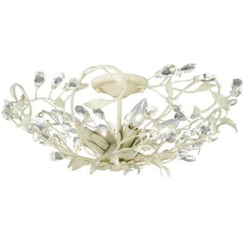 Cheap Patriot Lighting® Jardin French Cream Semi-Flush Mount Ceiling Light