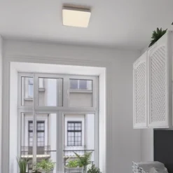 Cheap Patriot Lighting® Kriti Satin Nickel Integrated Led Flush Mount Ceiling Light