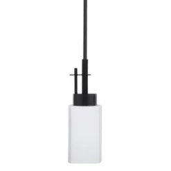 Cheap Patriot Lighting® Michael Matte Black 1-Light Mini Pendant