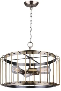 Cheap Patriot Lighting® Paz Gold 3-Light Pendant