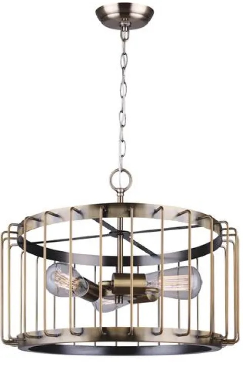 Cheap Patriot Lighting® Paz Gold 3-Light Pendant