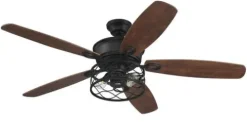 Cheap Patriot Lighting™ Phinny 56″ Matte Black Indoor Led Ceiling Fan