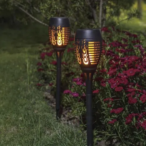 Cheap Patriot Lighting® Solar Integrated Led Flicker Flame Landscape Light – Assorted