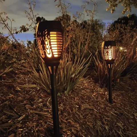 Cheap Patriot Lighting® Solar Integrated Led Flicker Flame Landscape Light – Assorted