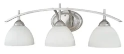Cheap Patriot Lighting® Somerville Satin Nickel 3-Light Vanity Light