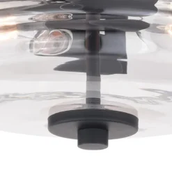 Cheap Patriot Lighting® Toledo Matte Black Flush Mount Ceiling Light