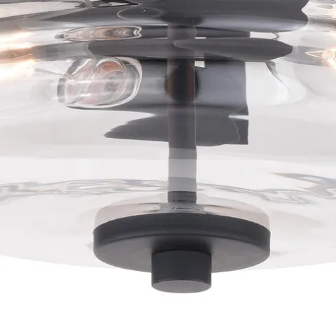 Cheap Patriot Lighting® Toledo Matte Black Flush Mount Ceiling Light