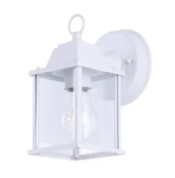 Cheap Patriot Lighting® Torean White Outdoor Wall Light