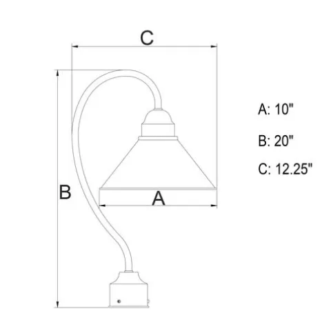 Cheapest Patriot Lighting® Outland Aged Iron Outdoor Post Light