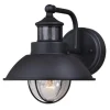 Cheapest Patriot Lighting® Dualux® Harwich Textured Black Outdoor Wall Light