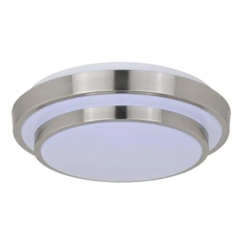 Cheapest Patriot Lighting® Helos Satin Nickel Led Flush Mount Ceiling Light