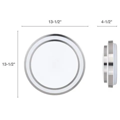 Cheapest Patriot Lighting® Helos Satin Nickel Led Flush Mount Ceiling Light