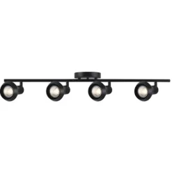 Cheapest Patriot Lighting® Blair Matte Black 4-Light Fixed Track Light