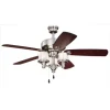 Cheapest Patriot Lighting™ Tempo Ii 52″ Satin Nickel Indoor Led Ceiling Fan