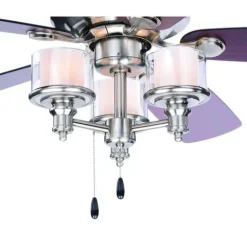 Cheapest Patriot Lighting™ Tempo Ii 52″ Satin Nickel Indoor Led Ceiling Fan