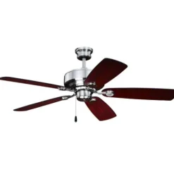 Cheapest Patriot Lighting™ Tempo Ii 52″ Satin Nickel Indoor Led Ceiling Fan