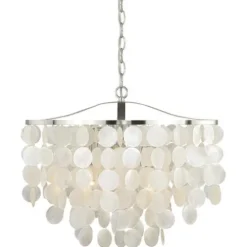 Cheapest Patriot Lighting® Elsa Satin Nickel 3-Light Pendant