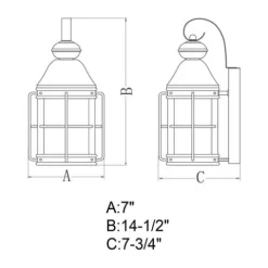 Cheapest Patriot Lighting® Revered Oil-Rubbed Bronze Outdoor Wall Light
