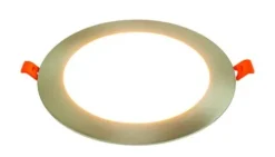 Cheapest Patriot Lighting® 6″ Integrated Led Ultra-Thin Brushed Nickel Round Downlight