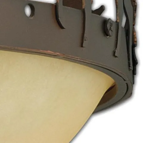 Cheapest Patriot Lighting® Rustic Lodge Ii 2-Light Burnished Bronze Led Ceiling Fan Light