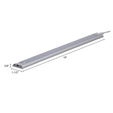 Cheapest Patriot Lighting® 18" Led Silver Plug-In Under Cabinet Strip Light