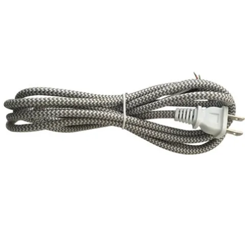 Cheapest Patriot Lighting® 8 Foot Gray Woven Fabric Lamp Cord With Plug