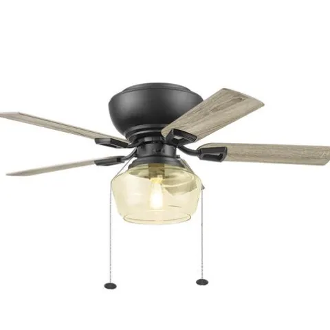 Cheapest Patriot Lighting™ Anahy 44″ Matte Black Indoor Led Ceiling Fan