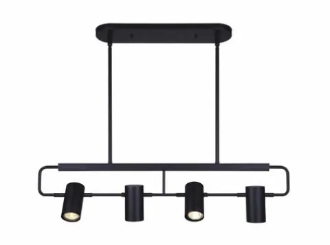 Cheapest Patriot Lighting® Traza Matte Black 4-Light Island Light