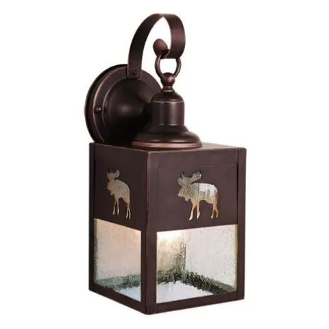 Cheapest Patriot Lighting® Moose Burnished Bronze Outdoor Wall Light