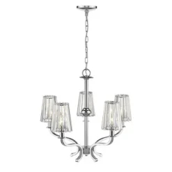 Cheapest Patriot Lighting® Elegant Home Erida Chrome 5-Light Chandelier