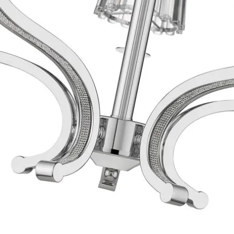Cheapest Patriot Lighting® Elegant Home Erida Chrome 5-Light Chandelier