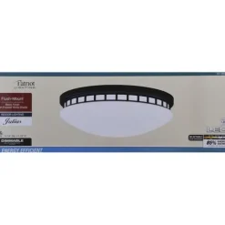 Cheapest Patriot Lighting® Julius Black Integrated Led Flush Mount Ceiling Light