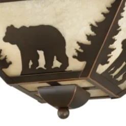 Coupon Patriot Lighting® Bozeman Burnished Bronze Flush Mount Ceiling Light