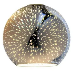 Coupon Patriot Lighting® 3D Burst Silver Replacement Glass Shade With 2-1/4″ Fitter